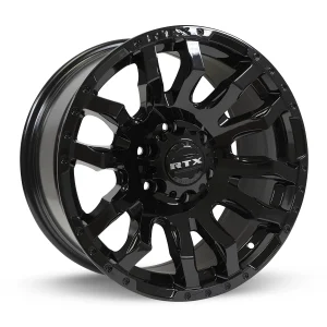RTX Wheels – Patton – Black – 18″x9″ 10mm – All weather Wheels – 082963